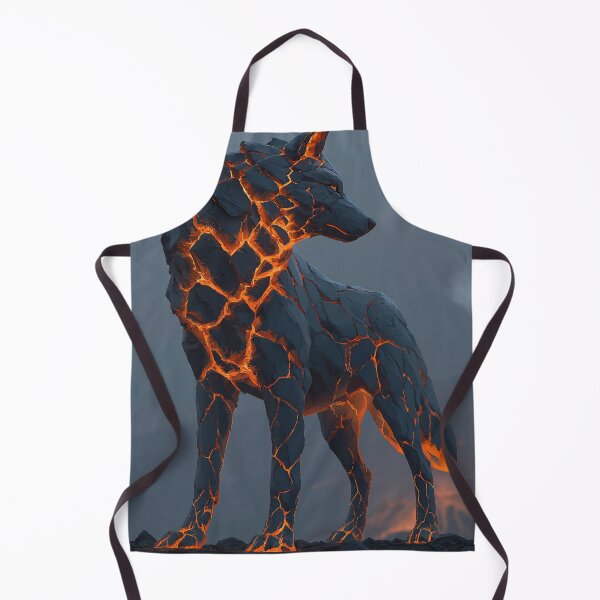 Item preview, Lava Wolf Elemental Fire Creature designed and sold by Visual Foundry.