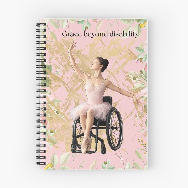 Item preview, Grace Beyond Disability Spiral Notebook designed and sold by AllAbility Design.