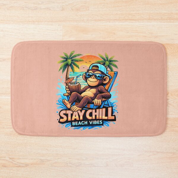 Item preview, Stay Chill Monkey – Summer Beach Vibes designed and sold by Aimetoi.