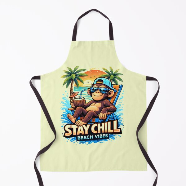 Item preview, Stay Chill Monkey – Summer Beach Vibes designed and sold by Aimetoi.