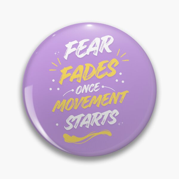 Item preview, Fear Fades Once Movement Starts | Minimal Motivational Typography Design designed and sold by Echo Thoughts.