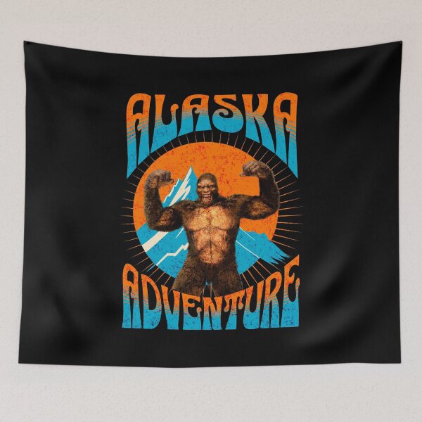 Item preview, Retro Alaska Sasquatch Mountain Adventure designed and sold by Vac1.