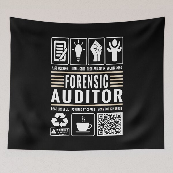 Item preview, Funny Forensic Auditor Job Description Icons QR Code designed and sold by MerchMaxxing.