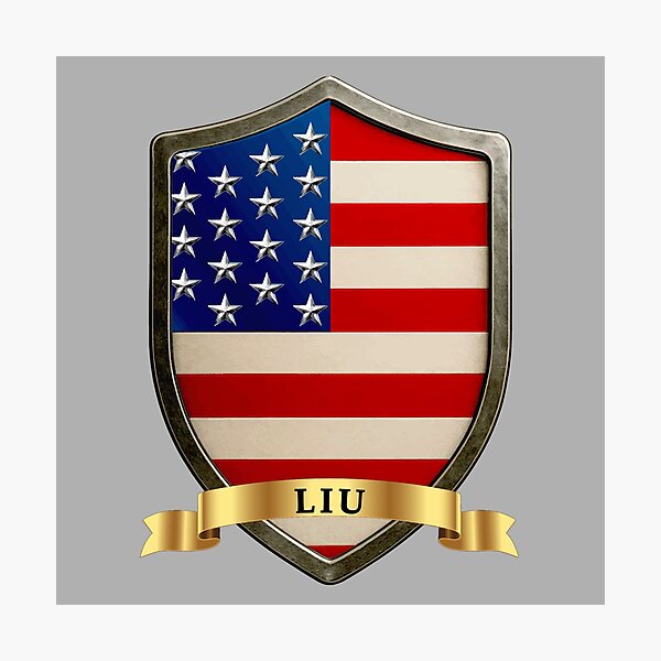 Item preview, Liu American Heritage Crest Shield designed and sold by Highlandkings.