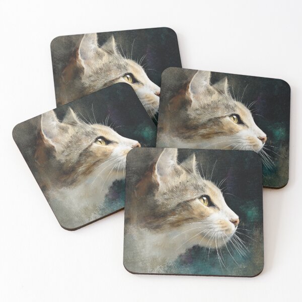 Item preview, Golden Light Cat Portrait Oil Painting designed and sold by Paolo-Bandal.