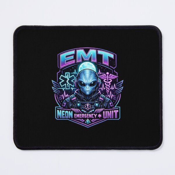 Item preview, Cool Alien EMT Neon Emergency Unit Cyberpunk EMS Medic Sci Fi Paramedic Graphic for EMS Week & National EMT Day designed and sold by ClinicalHubs.