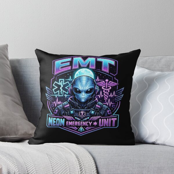 Item preview, Cool Alien EMT Neon Emergency Unit Cyberpunk EMS Medic Sci Fi Paramedic Graphic for EMS Week & National EMT Day designed and sold by ClinicalHubs.