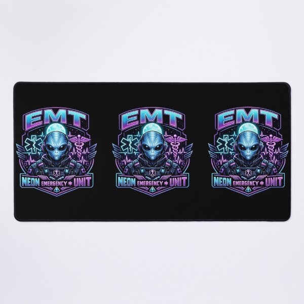 Item preview, Cool Alien EMT Neon Emergency Unit Cyberpunk EMS Medic Sci Fi Paramedic Graphic for EMS Week & National EMT Day designed and sold by ClinicalHubs.