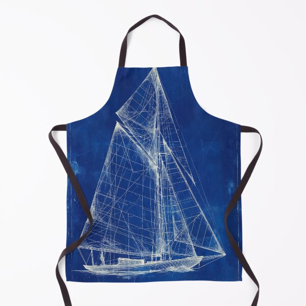 Item preview, Classic Sailboat Blueprint Maritime Design designed and sold by Visual Foundry.