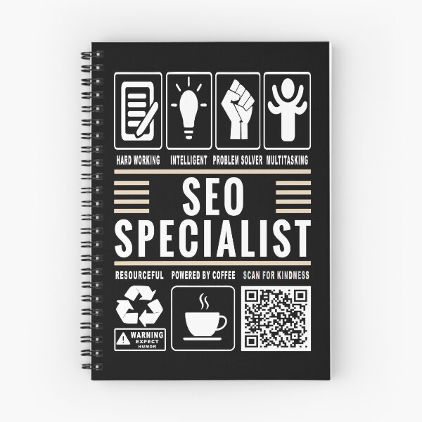 Item preview, Funny SEO Specialist Job Description Icons QR Code designed and sold by MerchMaxxing.
