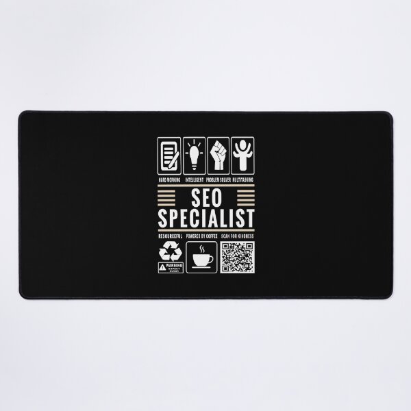 Item preview, Funny SEO Specialist Job Description Icons QR Code designed and sold by MerchMaxxing.