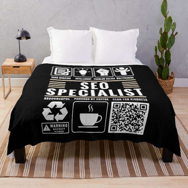 Item preview, Funny SEO Specialist Job Description Icons QR Code designed and sold by MerchMaxxing.