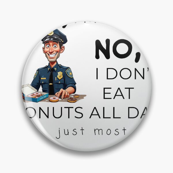 Item preview, Powered by Coffee and Donuts – Funny Cop Humor Shirt & Mug designed and sold by BrewtifulMugs.