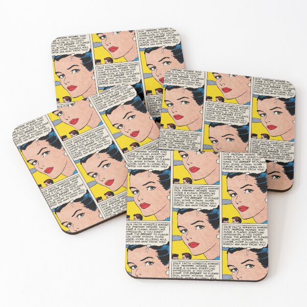 Item preview, Retro Romance Comic "Face Facts Margie!" Vintage Pop Art Print designed and sold by Analog Aura .