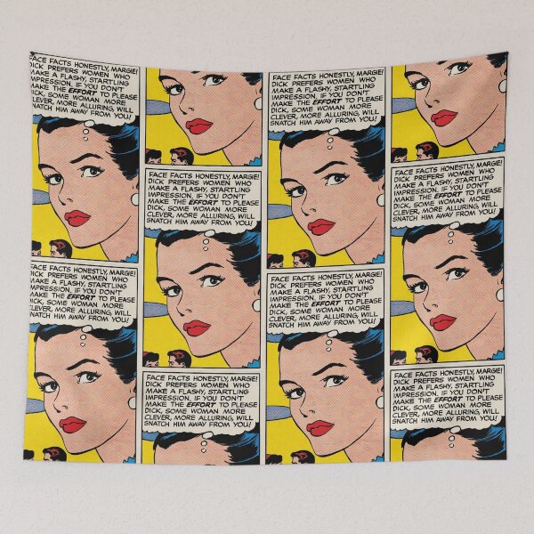 Item preview, Retro Romance Comic "Face Facts Margie!" Vintage Pop Art Print designed and sold by Analog Aura .