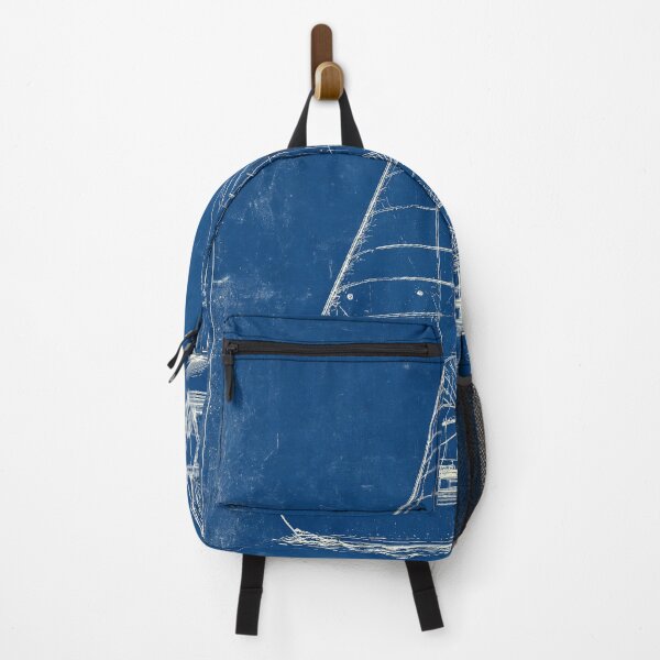 Item preview, Classic Sailboat Blueprint Maritime Art designed and sold by Visual Foundry.