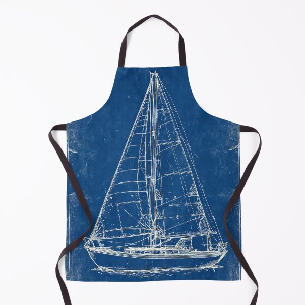 Aperçu de l'œuvre Plan de voilier classique Art maritime créée et vendue par Visual Foundry.