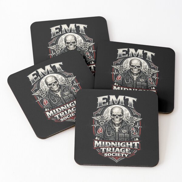 Item preview, Gothic Skeleton EMT Midnight Triage Society EMS Horror Medic Halloween Shirt designed and sold by ClinicalHubs.
