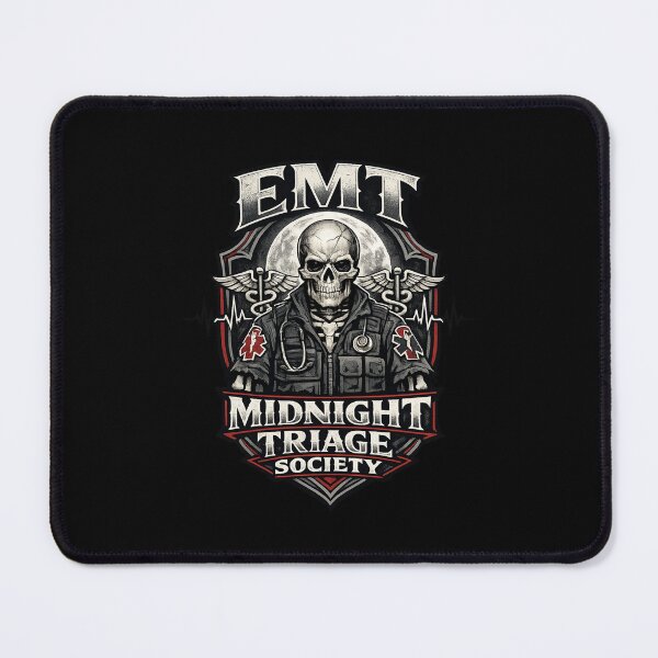 Item preview, Gothic Skeleton EMT Midnight Triage Society EMS Horror Medic Halloween Shirt designed and sold by ClinicalHubs.