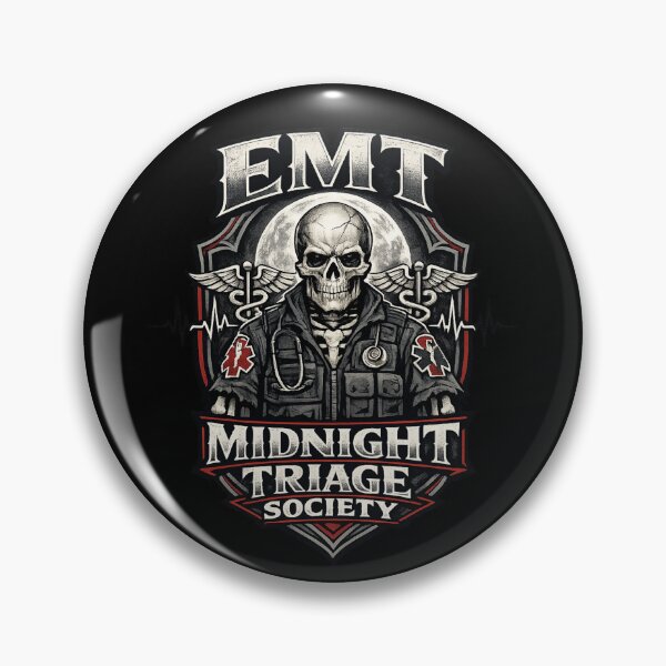 Item preview, Gothic Skeleton EMT Midnight Triage Society EMS Horror Medic Halloween Shirt designed and sold by ClinicalHubs.