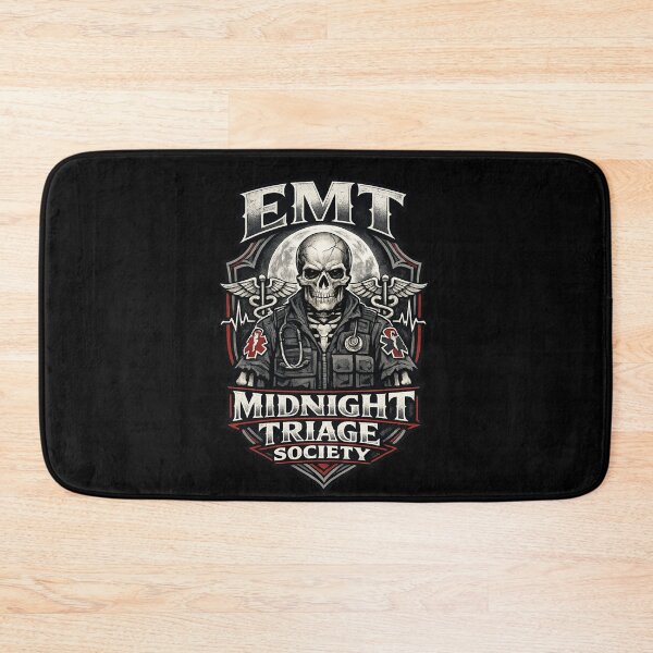 Item preview, Gothic Skeleton EMT Midnight Triage Society EMS Horror Medic Halloween Shirt designed and sold by ClinicalHubs.