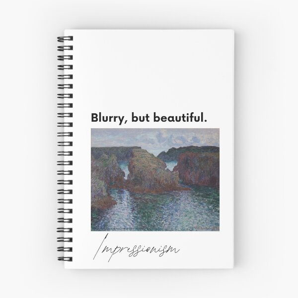 Item preview, Impressionism Art T-Shirt | Blurry But Beautiful | Claude Monet Belle-Île Rocks | Funny Art History Gift designed and sold by Meimiro.