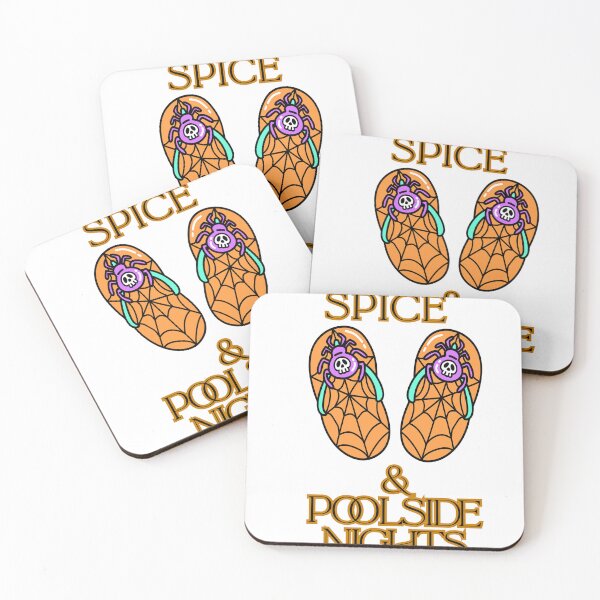 Item preview, Pumpkin Spice and Poolside Nights | Cozy Summerween Design designed and sold by SwampKittyCo.