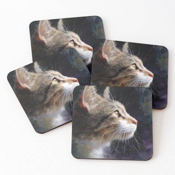 Item preview, Golden Light Cat Portrait Oil Painting designed and sold by Paolo-Bandal.