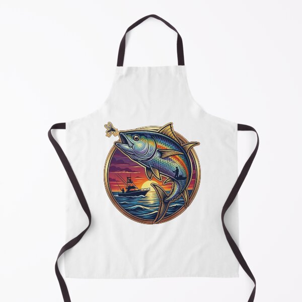 Item preview, Deep Sea Tuna Fishing Sunset Yacht Vector Art designed and sold by SasquatchTrail.