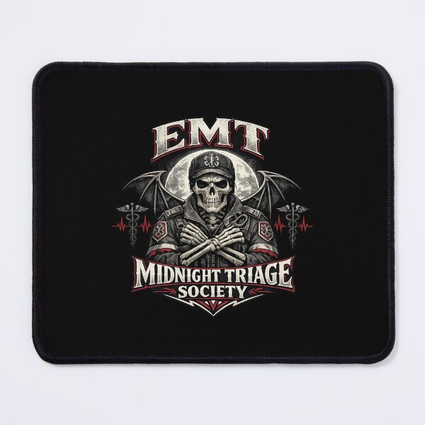Item preview, Gothic Skeleton EMT Midnight Triage Society EMS Horror Rescue Graphic for EMS Week & Halloween designed and sold by ClinicalHubs.