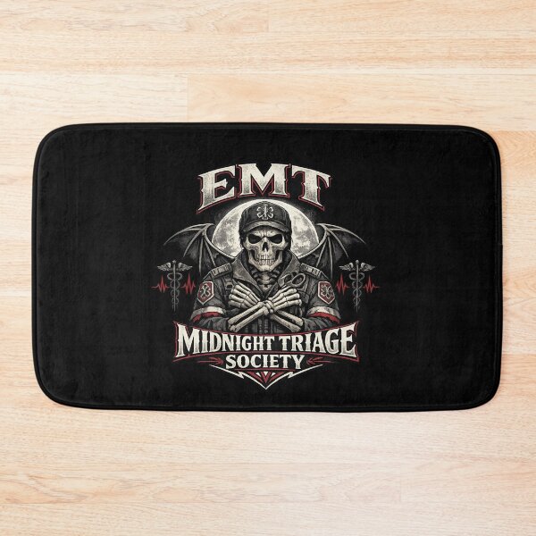 Item preview, Gothic Skeleton EMT Midnight Triage Society EMS Horror Rescue Graphic for EMS Week & Halloween designed and sold by ClinicalHubs.