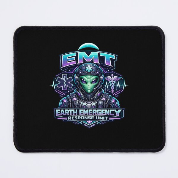 Item preview, Cool Cyberpunk Alien EMT Emergency Response Unit Sci-Fi Medic Mascot Design for EMS Week & National EMT Day designed and sold by ClinicalHubs.