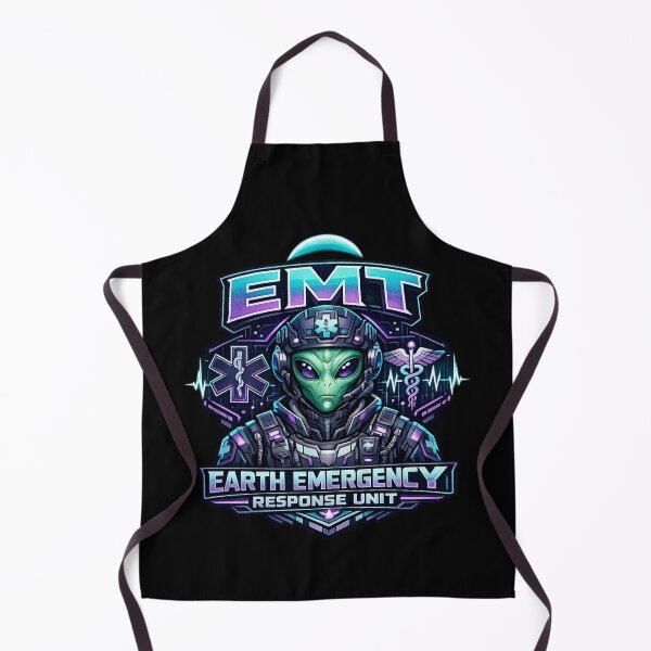 Item preview, Cool Cyberpunk Alien EMT Emergency Response Unit Sci-Fi Medic Mascot Design for EMS Week & National EMT Day designed and sold by ClinicalHubs.