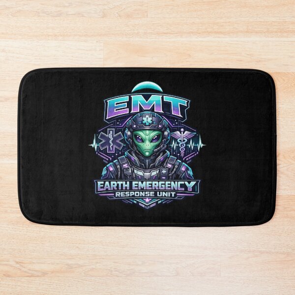 Item preview, Cool Cyberpunk Alien EMT Emergency Response Unit Sci-Fi Medic Mascot Design for EMS Week & National EMT Day designed and sold by ClinicalHubs.