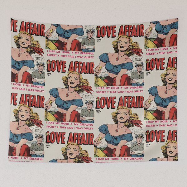 Item preview, Classic 1950s Romance Comic "My Love Affair" - Passionate Blonde & Sailor, Intimate Affairs Vibes designed and sold by Analog Aura .