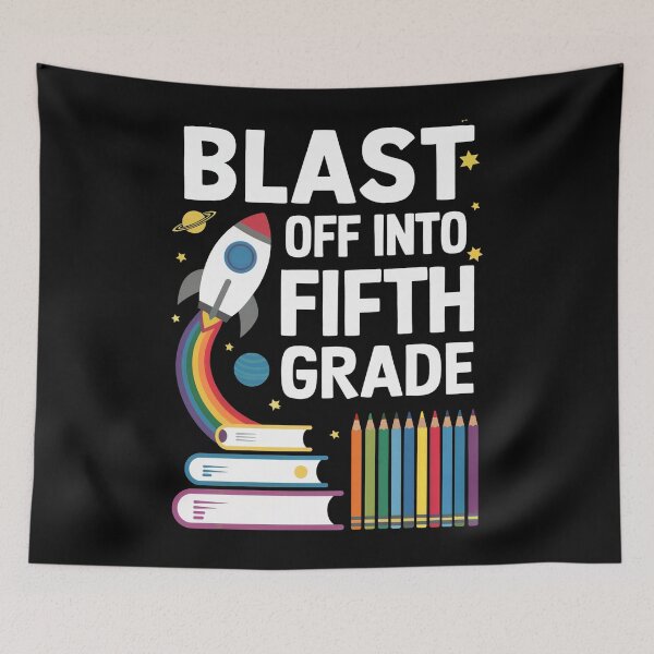 Item preview, Blast Off Into Fifth Grade designed and sold by SiarheiYur.
