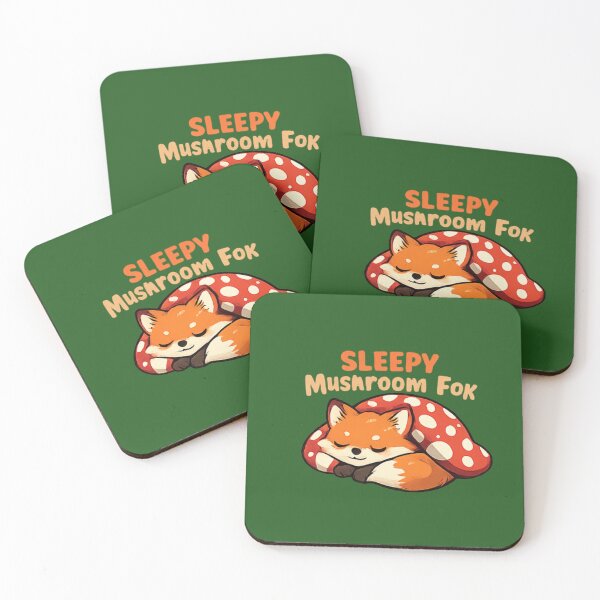 Item preview, Sleepy Mushroom Fox Cute Forest Animal Shirt designed and sold by Hobby-up.
