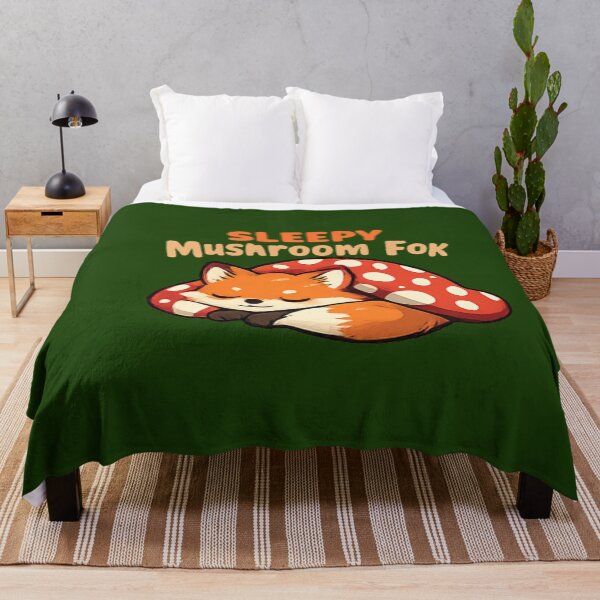 Item preview, Sleepy Mushroom Fox Cute Forest Animal Shirt designed and sold by Hobby-up.