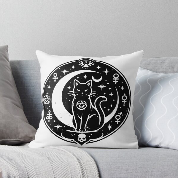 Item preview, Occult Black Cat Moon designed and sold by maniacdesignz11.