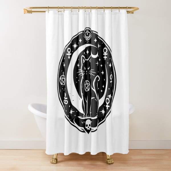 Item preview, Occult Black Cat Moon designed and sold by maniacdesignz11.