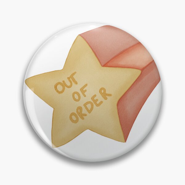 Item preview, Broken Star · Out of Order · Cute Watercolor Illustration designed and sold by Reverber.arting.