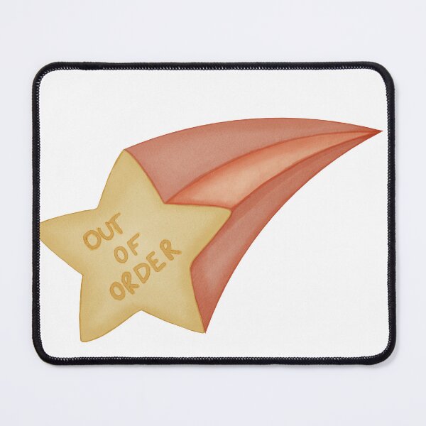 Item preview, Broken Star · Out of Order · Cute Watercolor Illustration designed and sold by Reverber.arting.