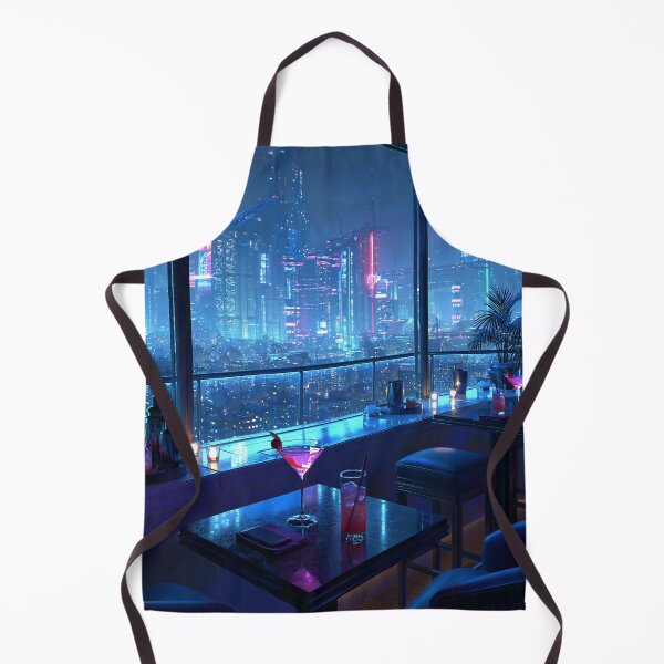 Item preview, Neon Cityscape Night Lounge View designed and sold by Visual Foundry.