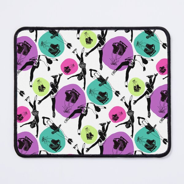Item preview, Female Figure Skaters Retro Pop Pattern designed and sold by PD-Skating.