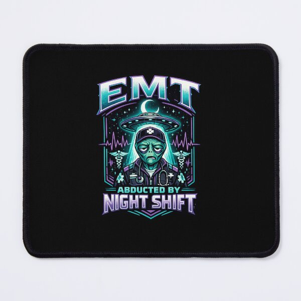 Item preview, Funny Cyberpunk Alien EMT Night Shift Graphic – Sci Fi Paramedic Meme Streetwear Design for EMS Week & Halloween designed and sold by ClinicalHubs.