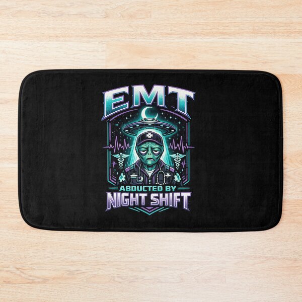 Item preview, Funny Cyberpunk Alien EMT Night Shift Graphic – Sci Fi Paramedic Meme Streetwear Design for EMS Week & Halloween designed and sold by ClinicalHubs.