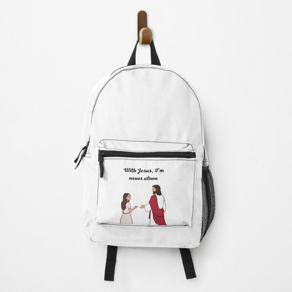 Item preview, With Jesus I’m Never Alone | Christian Faith Quote designed and sold by Noxivora.