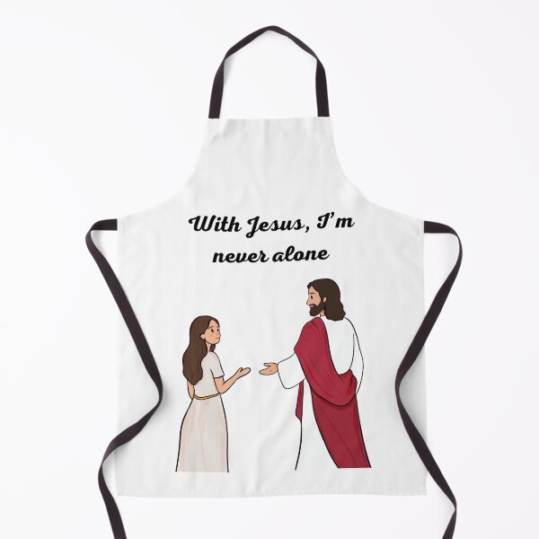 Item preview, With Jesus I’m Never Alone | Christian Faith Quote designed and sold by Noxivora.