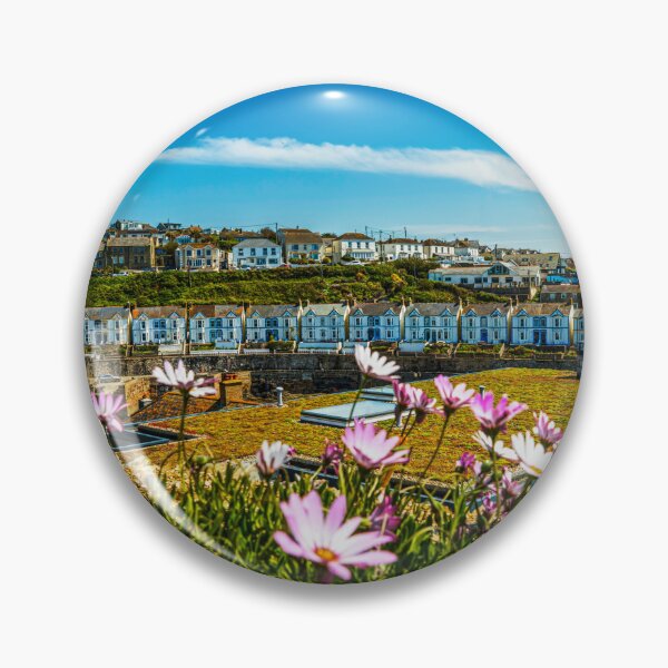 Item preview, Porthleven Harbour with Flowers and Clock Tower designed and sold by Paul Thompson Photography.