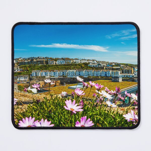 Item preview, Porthleven Harbour with Flowers and Clock Tower designed and sold by Paul Thompson Photography.